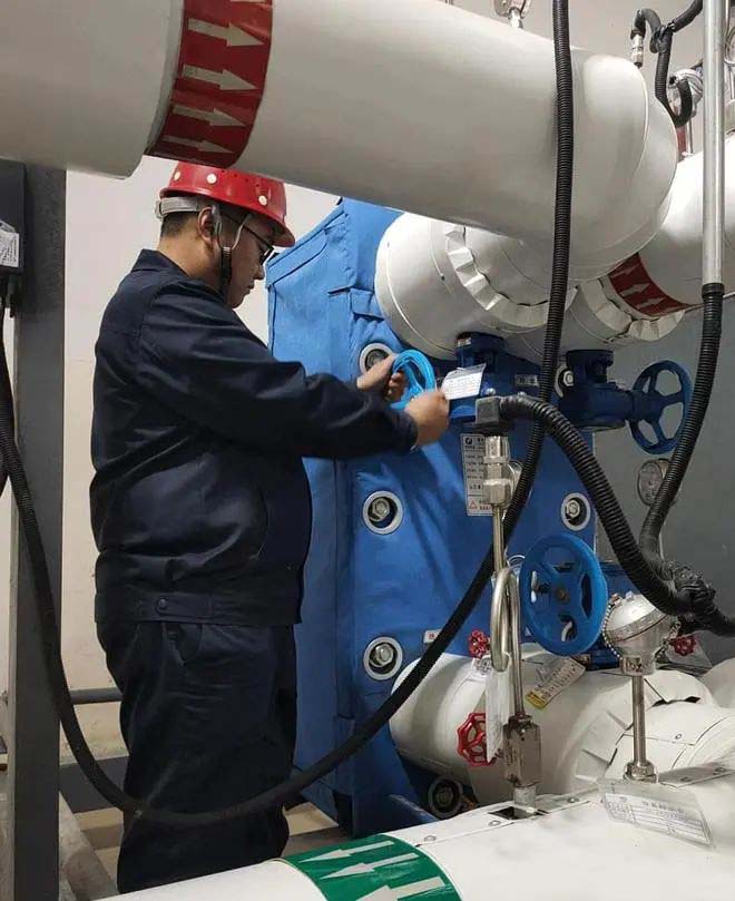 菏泽西部城区供暖一次管网开始注水